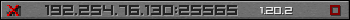 Userbar grau 350x20 für den Server 192.254.76.130:25565