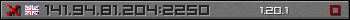 Userbar grau 350x20 für den Server 141.94.81.204:2250