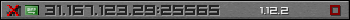 Userbar gray 350x20 for 31.167.123.29:25565