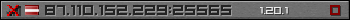 Userbar gray 350x20 for 87.110.152.229:25565