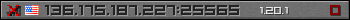 Userbar gray 350x20 for 136.175.187.227:25565