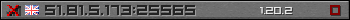 Userbar gray 350x20 for 51.81.5.173:25565