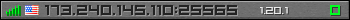 Userbar gray 350x20 for 173.240.145.110:25565