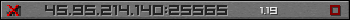 Userbar grau 350x20 für den Server 45.95.214.140:25565