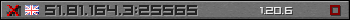 Userbar gray 350x20 for 51.81.164.3:25565