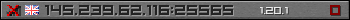 Userbar grau 350x20 für den Server 145.239.62.116:25565