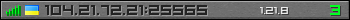 Userbar gray 350x20 for 104.21.72.21:25565