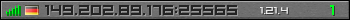 Userbar gray 350x20 for 149.202.89.176:25565