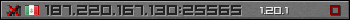 Userbar gray 350x20 for 187.220.167.130:25565