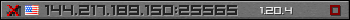 Userbar grau 350x20 für den Server 144.217.189.150:25565