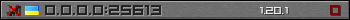 Userbar gray 350x20 for 0.0.0.0:25613