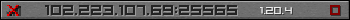 Userbar gray 350x20 for 102.223.107.69:25565