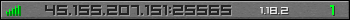 Userbar grau 350x20 für den Server 45.155.207.151:25565
