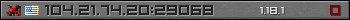 Userbar grau 350x20 für den Server 104.21.74.20:29068