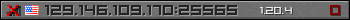 Userbar gray 350x20 for 129.146.109.170:25565