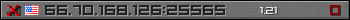 Userbar grau 350x20 für den Server 66.70.168.126:25565