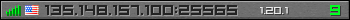 Userbar gray 350x20 for 135.148.157.100:25565