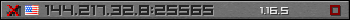 Userbar grau 350x20 für den Server 144.217.32.8:25565