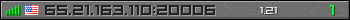 Userbar gray 350x20 for 65.21.163.110:20006