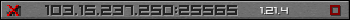 Userbar gray 350x20 for 103.15.237.250:25565