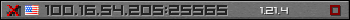 Userbar gray 350x20 for 100.16.54.205:25565