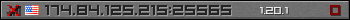 Userbar grau 350x20 für den Server 174.84.125.215:25565