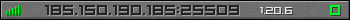 Userbar grau 350x20 für den Server 185.150.190.185:25509