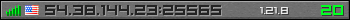 Userbar gray 350x20 for 54.38.144.23:25565
