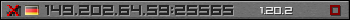 Userbar grau 350x20 für den Server 149.202.64.59:25565