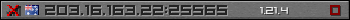Userbar grau 350x20 für den Server 203.16.163.22:25565