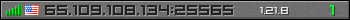 Userbar gray 350x20 for 65.109.108.134:25565