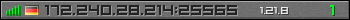 Userbar gray 350x20 for 172.240.28.214:25565
