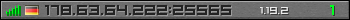 Userbar grau 350x20 für den Server 178.63.64.222:25565