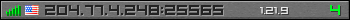 Userbar gray 350x20 for 204.77.4.248:25565