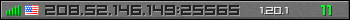 Userbar gray 350x20 for 208.52.146.149:25565