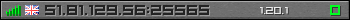 Userbar grau 350x20 für den Server 51.81.129.56:25565