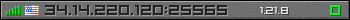 Userbar gray 350x20 for 34.14.220.120:25565